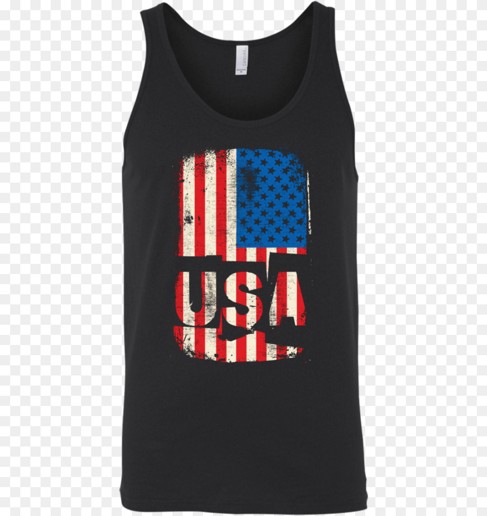 American Stars Stripes Flag Tank T Shirt, Clothing, Tank Top, T-shirt Png Image