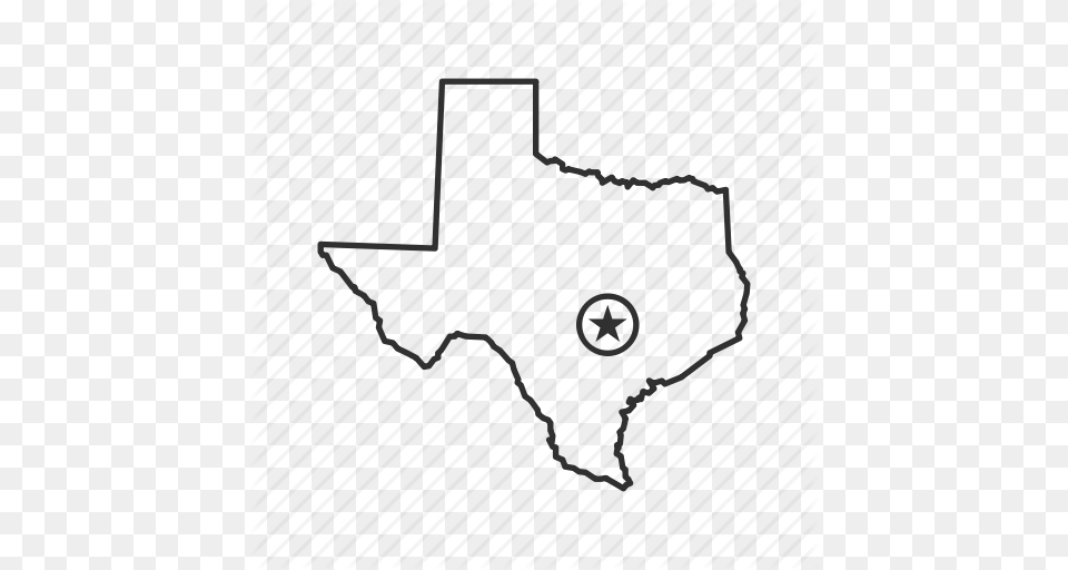 American State Austin Capital Geography Map State Texas Icon, Symbol, Cross Free Png