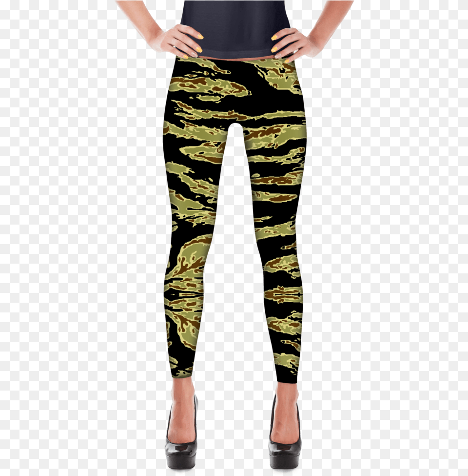 American Tiger Stripe Gold Camo All Over Leggings Women39s Leggings Back To Prep Xs, Clothing, Pants, Military, Military Uniform Png Image