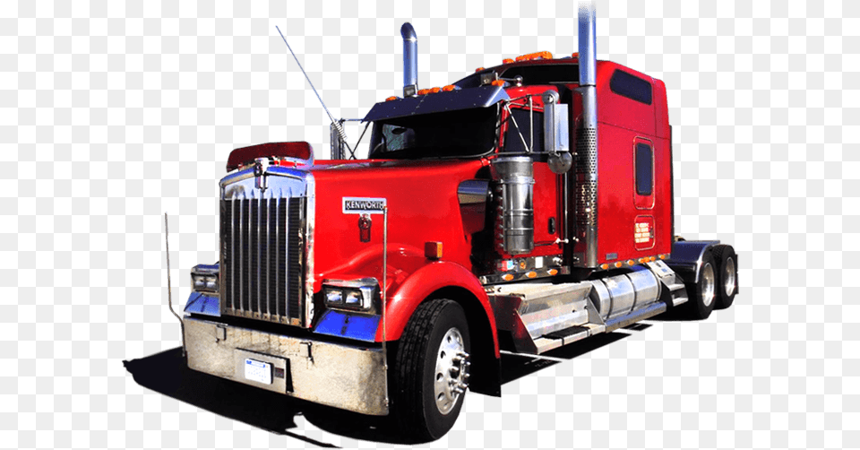 American Truck Kenworth Red Red Trucks, Bumper, Transportation, Vehicle, Trailer Truck Png