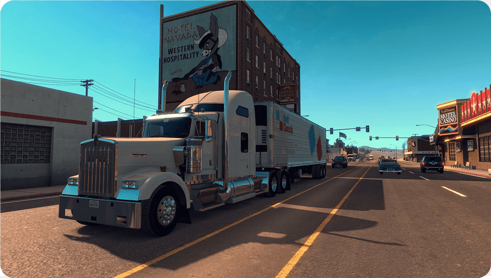 American Truck Simulator American Truck Simulator Version Dlc, Vehicle, Transportation, Trailer Truck, Road Free Transparent Png