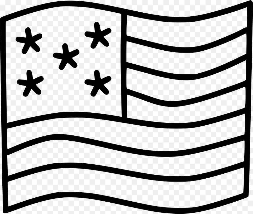 American Usa Flag Comments Line Art, Blackboard Free Png Download