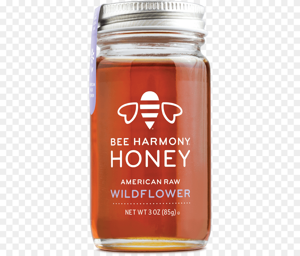 American Wildflower 3oz Honey Jar Honey Jars, Food, Alcohol, Beer, Beverage Png Image
