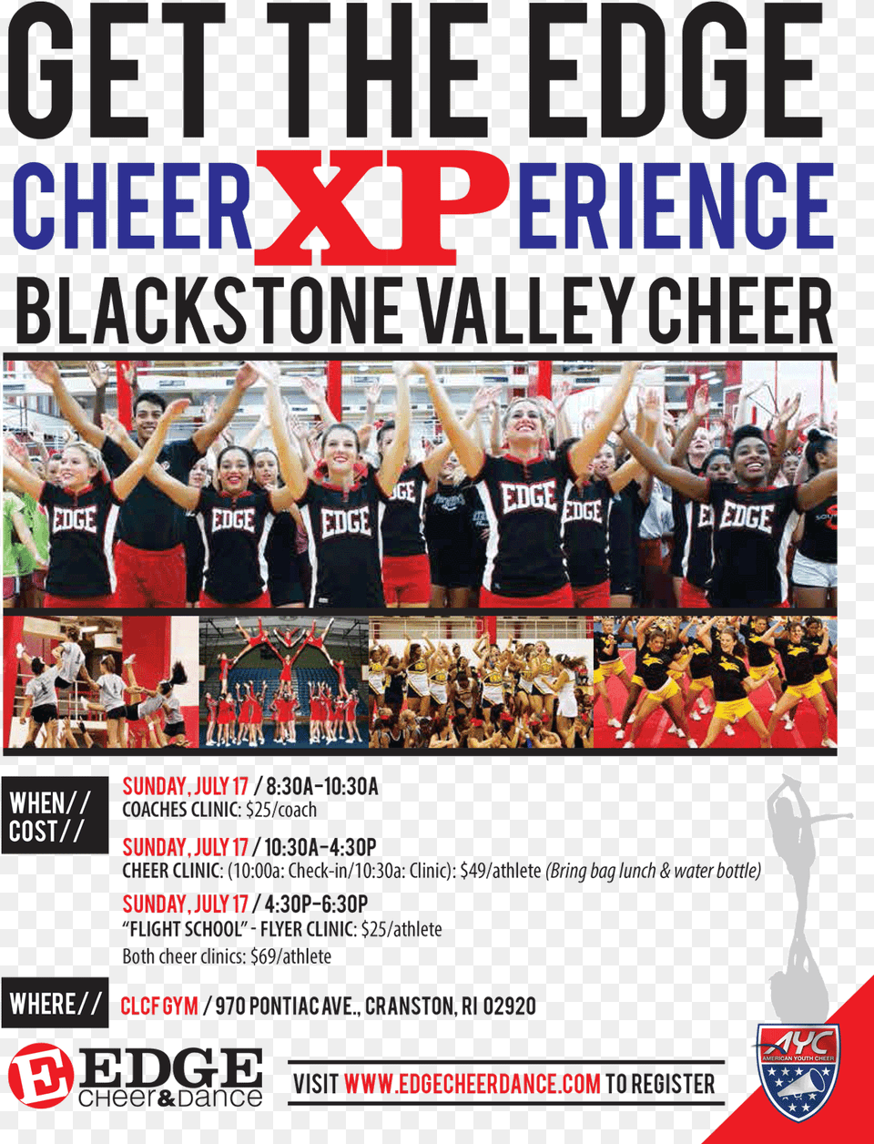 American Youth Cheer Xperience Backstage Dance Academy, Advertisement, Poster, Person, People Free Png Download
