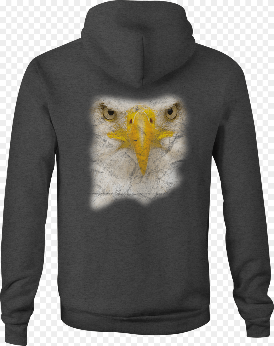 American Zip Up Hoodie Bald Eagle Face Hooded Sweatshirt Mom And Daughter Hoodies, Clothing, Knitwear, Sweater, Hood Png Image