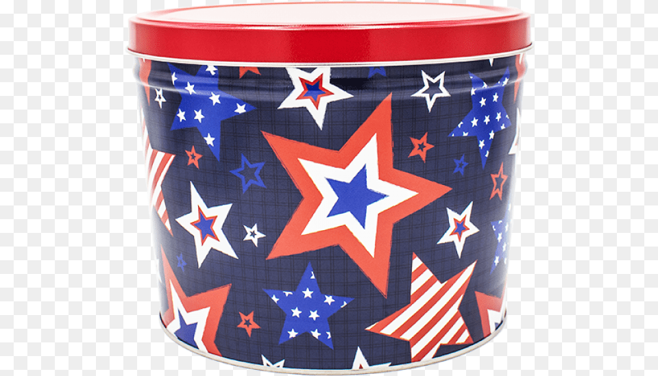 Americana Popcorn Tin, Flag, Star Symbol, Symbol Free Transparent Png