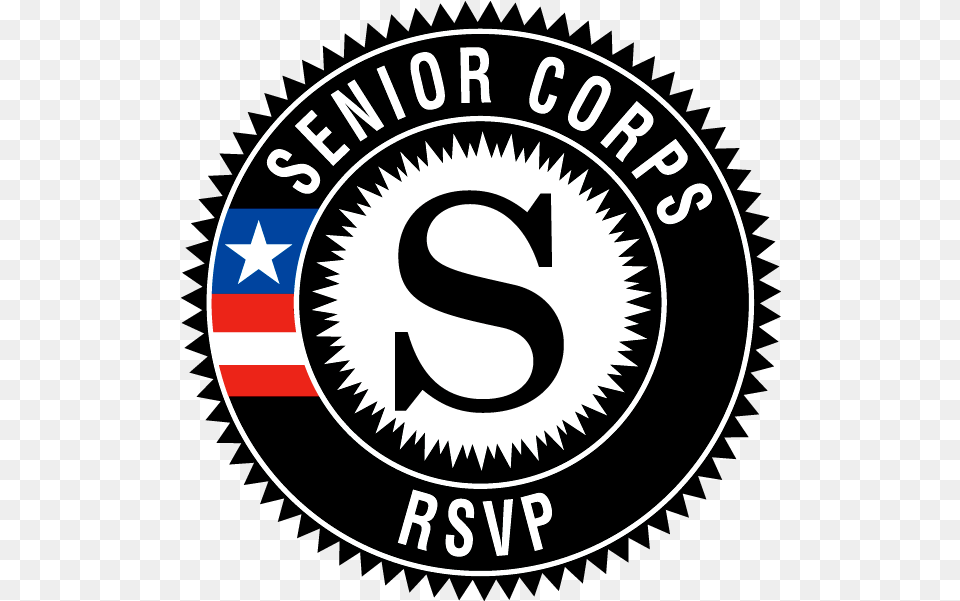 Americorps Senior Corps And Cncs Logos Corporation For Senior Corps Rsvp, Logo, Emblem, Symbol, Disk Free Png