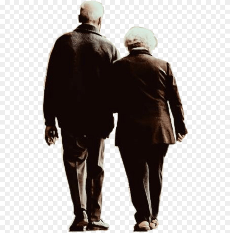 Amerifmanandwoman Old Couple Loversday Old Age, Walking, Suit, Clothing, Silhouette Png