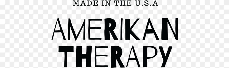 Amerikan Therapy Logo Black Kilometry Dobra, Text, Alphabet, Blackboard Png