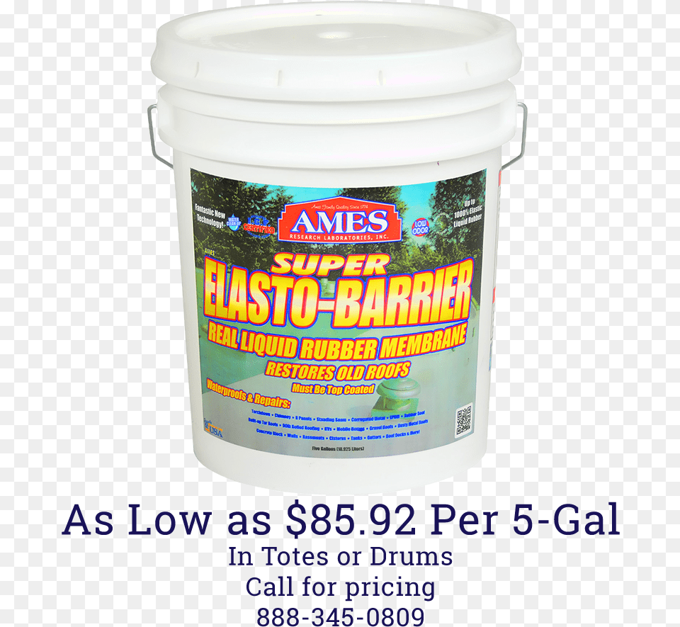 Ames Super Elasto Barrier Liquid Rubber Elastomeric Ames Research Laboratories Super Elasto Barrier Elastomeric, Paint Container, Bottle, Shaker, Bucket Free Transparent Png