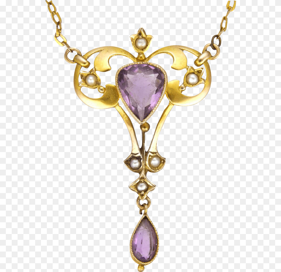 Amethyst, Accessories, Jewelry, Necklace, Gemstone Free Png Download
