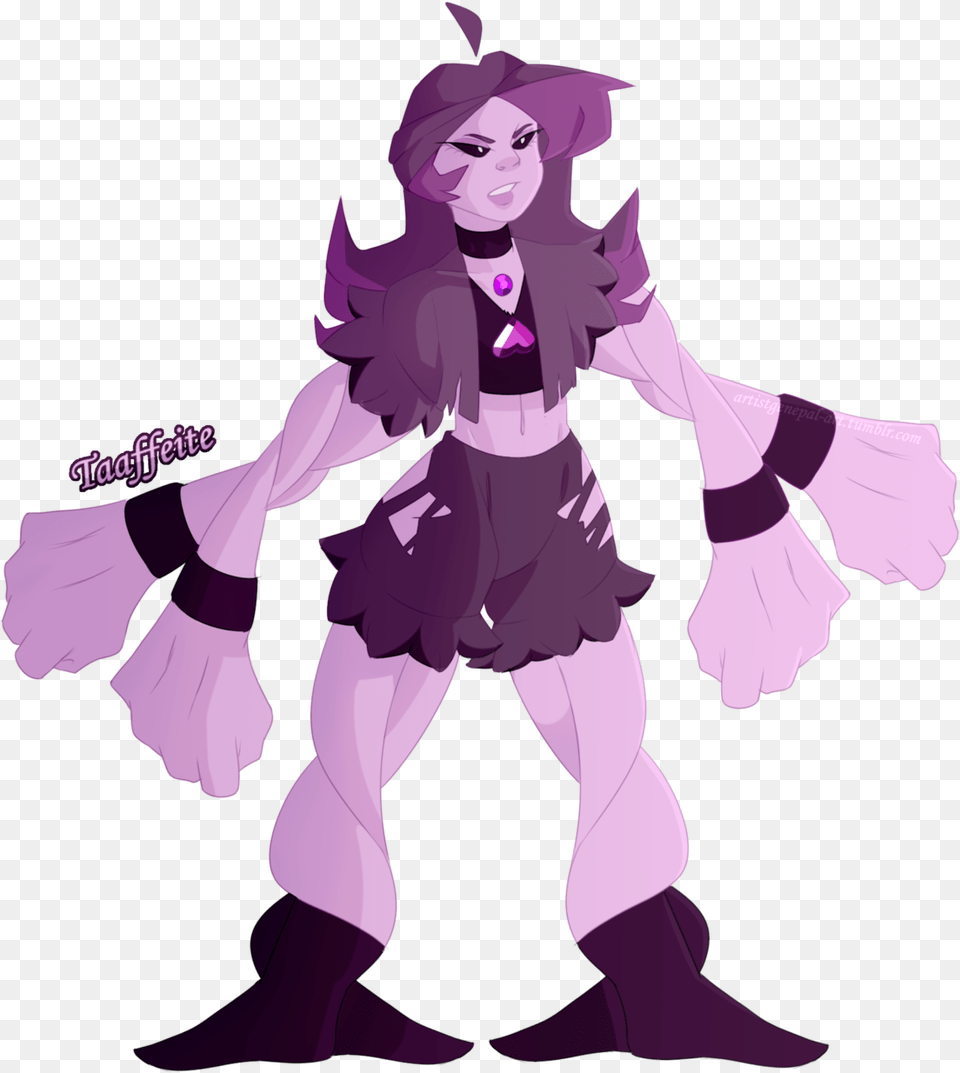 Amethyst And Spinel Fusiontaaffeite Steven Universe Fanart Fusions, Book, Purple, Comics, Publication Png Image