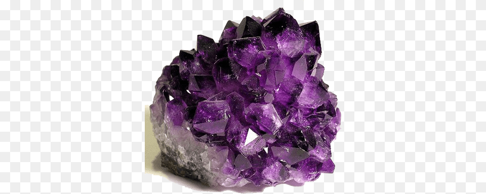 Amethyst Crystals Transparent Rock With Purple Crystals, Accessories, Ornament, Mineral, Jewelry Png