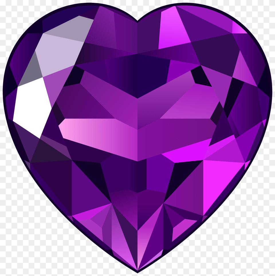 Amethyst Heart Clipart, Accessories, Gemstone, Jewelry, Diamond Free Png