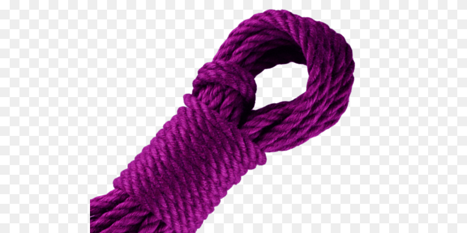Amethyst Jute Bondage Shibari Rope Epicrope, Knot, Purple, Clothing, Scarf Free Png