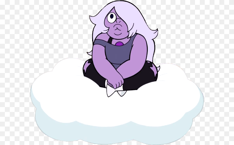 Amethyst On Cloud Steven Universe Cloud, Baby, Person, Face, Head Free Transparent Png