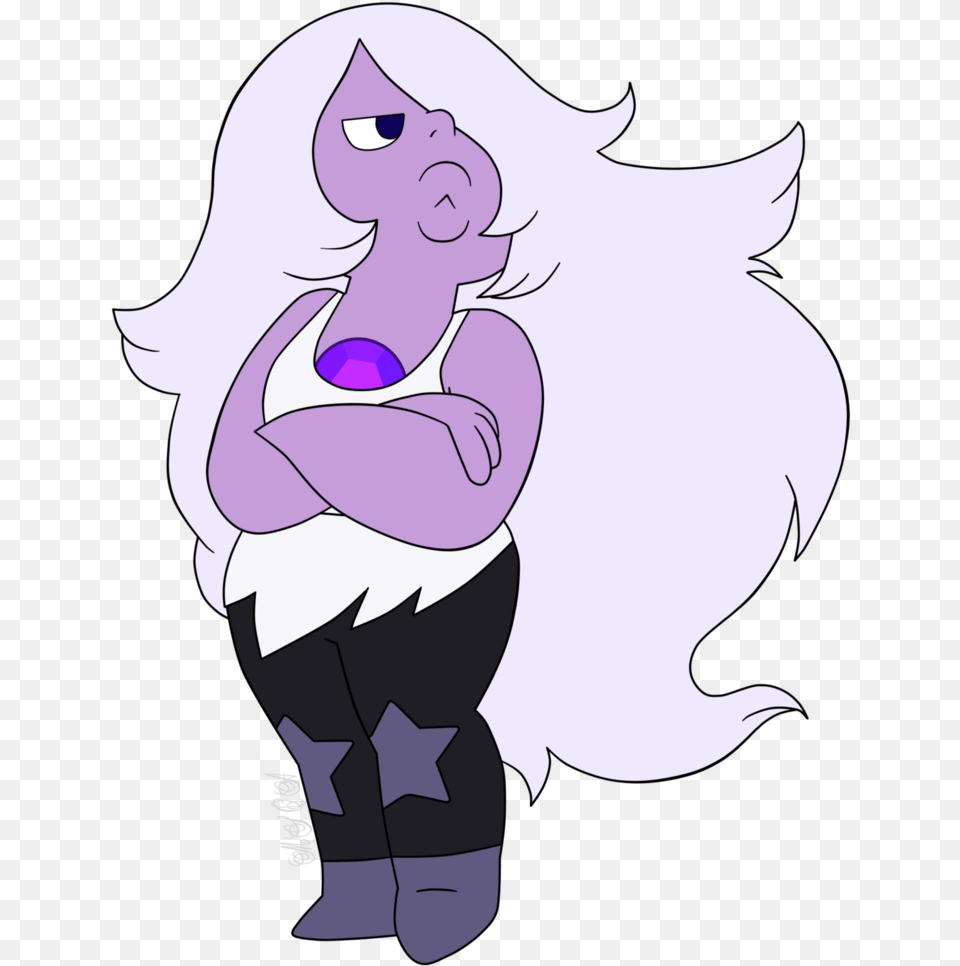 Amethyst Regeneration Promo By Changchung Steven Universe Pearl Amethyst Steven Universe, Book, Comics, Publication, Baby Free Png