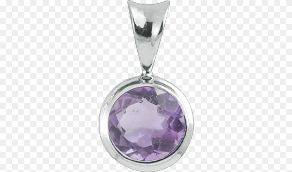 Amethyst Sterling Silver Pendant Amethyst, Accessories, Gemstone, Jewelry, Ornament Png Image