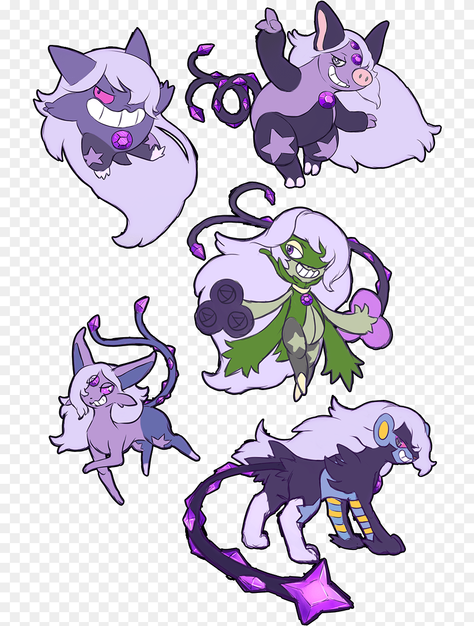 Amethyst Su As Roughly Doodled Pokemon By Quetzalcoatlkin Steven Universe As Pokemon, Purple, Face, Baby, Person Free Png