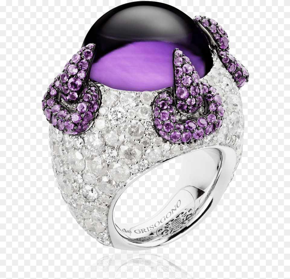 Amethyst Transparent White Diamond Pre Engagement Ring, Accessories, Gemstone, Jewelry, Ornament Free Png