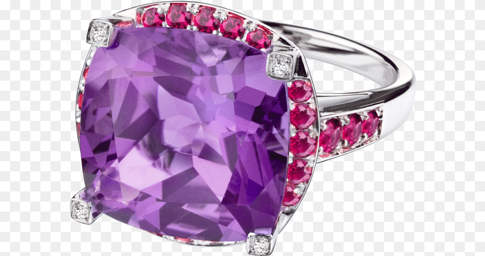 Amethyst Transparent White Ring, Accessories, Gemstone, Jewelry, Ornament Png
