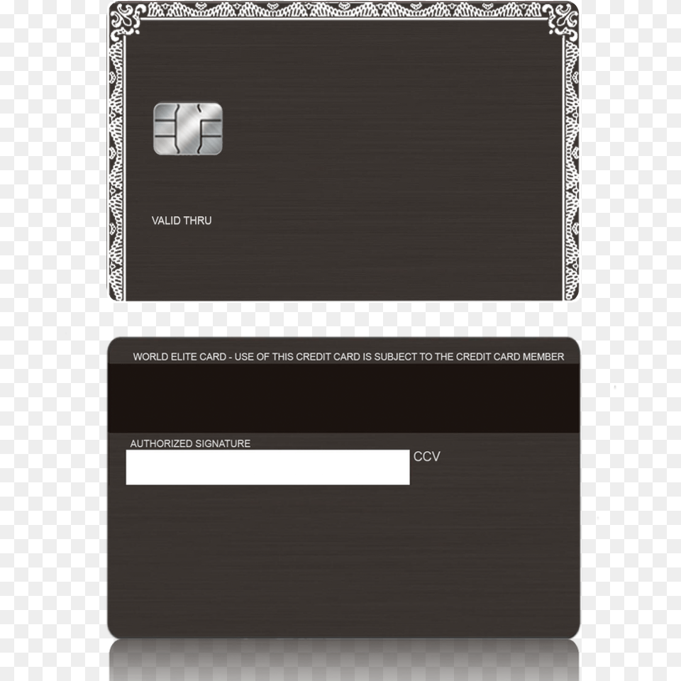 Amex Inspired Custom Black Metal Credit Debit Card Credit Card, Text, Credit Card, Paper, Computer Hardware Png Image