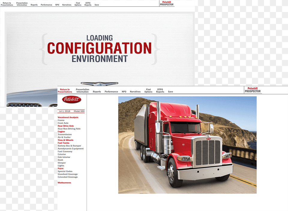 Amg Peterbilt Custom Process Truck, Trailer Truck, Transportation, Vehicle, Machine Free Png Download