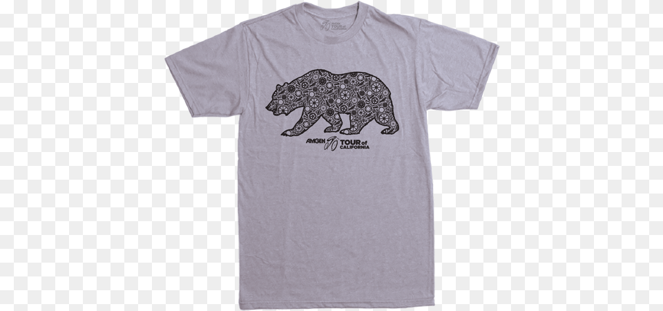 Amgen Tour Of California Bear T Shirt Jaguar, Clothing, T-shirt, Animal, Mammal Png