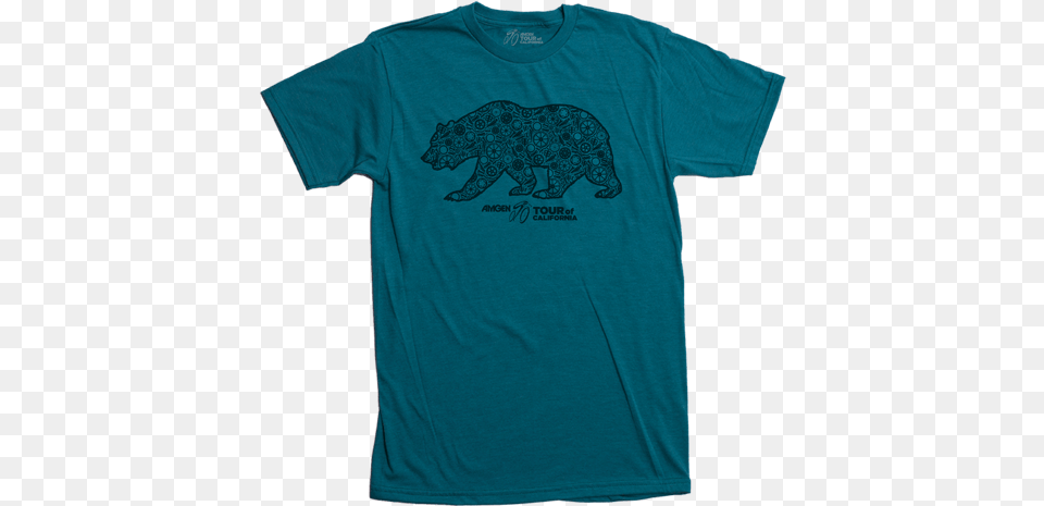 Amgen Tour Of California Bear T Shirt Tour Of California, Clothing, T-shirt, Animal, Mammal Png