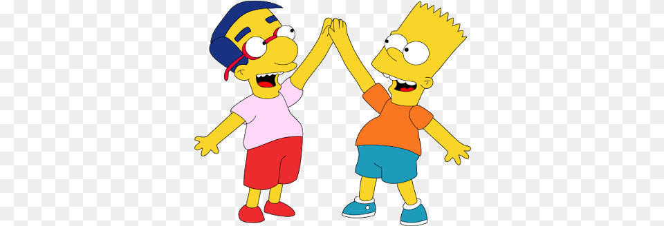 Ami De Bart Simpson Bart Simpson And Milhouse, Cartoon, Baby, Person, Face Free Png Download