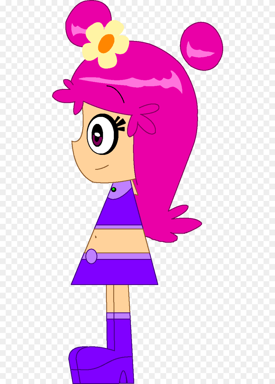 Ami Starfire Side Left, Purple, Baby, Cartoon, Person Free Transparent Png