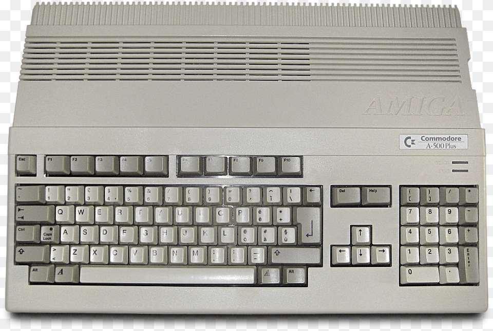 Amiga 500 Plus Commodore Amiga 500 Plus, Computer, Computer Hardware, Computer Keyboard, Electronics Png