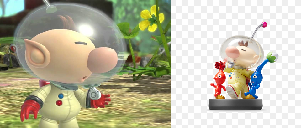 Amiibo Olimar Amiibo Super Smash Bros Olimar And Pikmin Character, Toy, Baby, Person, Balloon Free Png