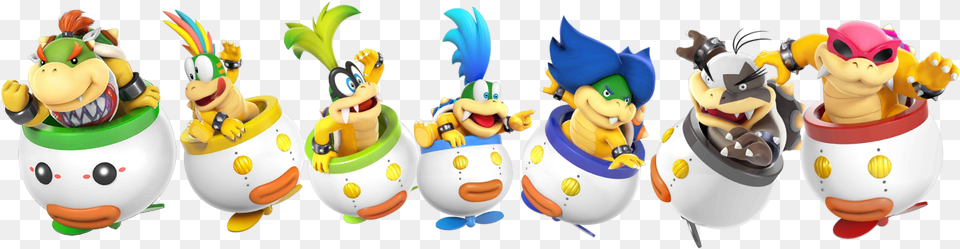 Amiibo Super Smash Bros Super Smash Bro Wii U Bowser Jr Colors, Toy, Baby, Person Free Transparent Png