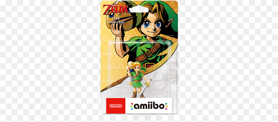 Amiibo The Legend Of Zelda Majora39s Mask Link Legend Of Zelda Majora39s Mask Amiibo, Book, Comics, Publication, Boy Free Png Download