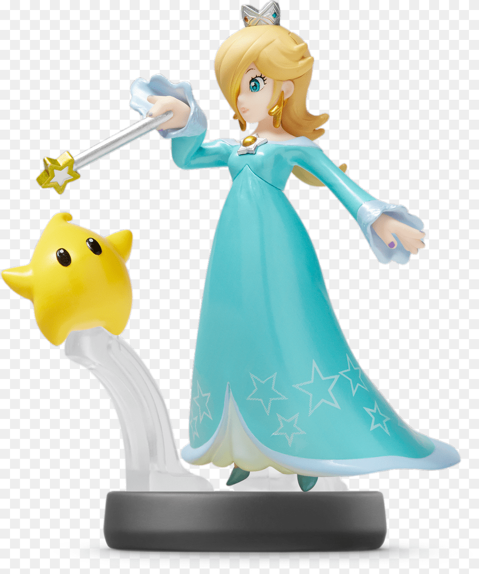 Amiibo Wiki Super Smash Bros Rosalina Amiibo, Figurine, Adult, Bride, Female Png