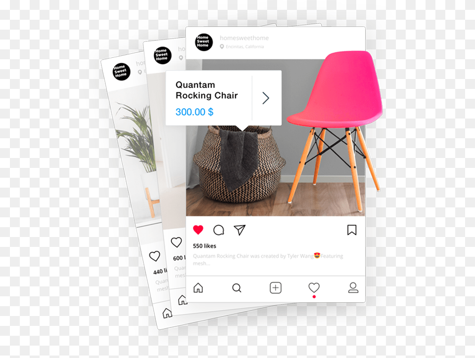 Amillionfollowerscom Get Your First Million Followers Instagram Ads For Furniture, Advertisement, Chair, Poster Free Png