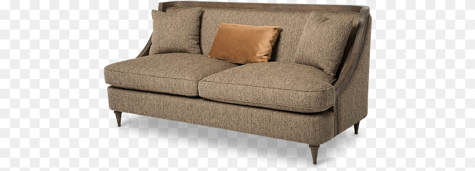 Amini Dallas Wood Trim Sofa Haze Aico Furniture Studio Dallas 3 Piece Living Room, Couch, Cushion, Home Decor, Pillow Png