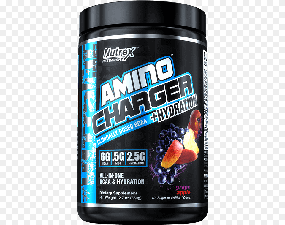 Amino Charger Hydration Nutrex Amino Charger Plus Hydration 30 Servings Peach, Can, Tin, Food, Fruit Png