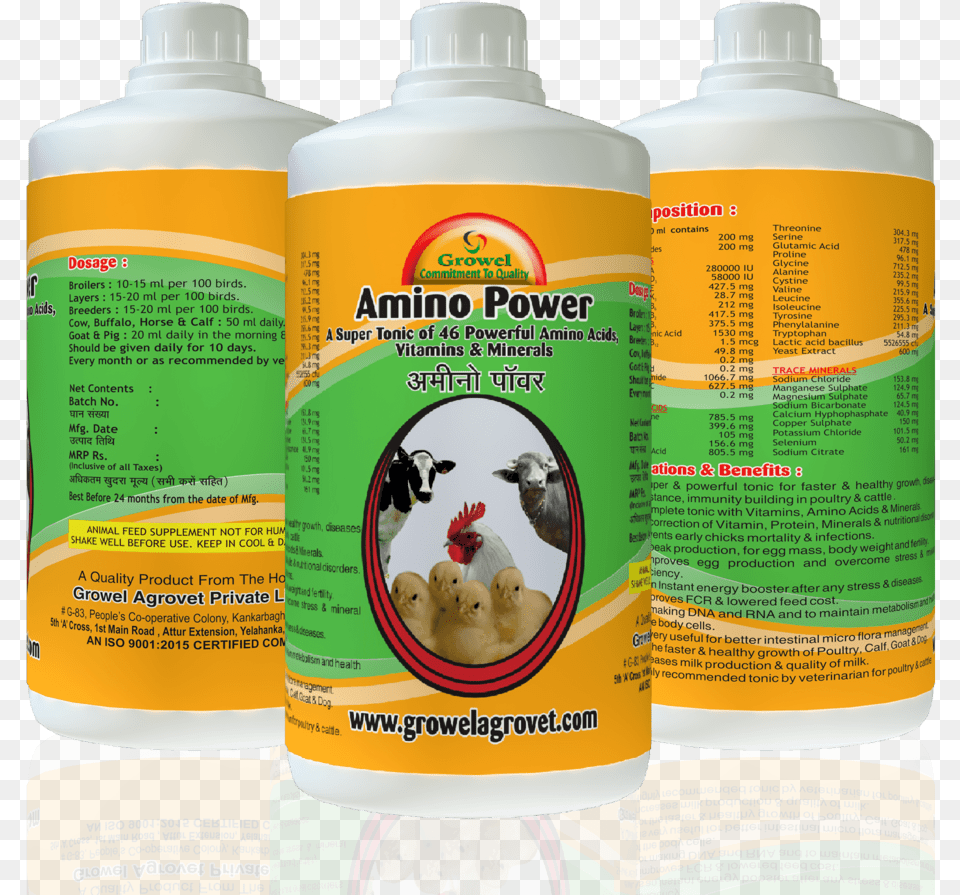 Amino Power Poultry Feed Supplementscattle Feed Agrovet, Bottle, Animal, Bird, Chicken Png
