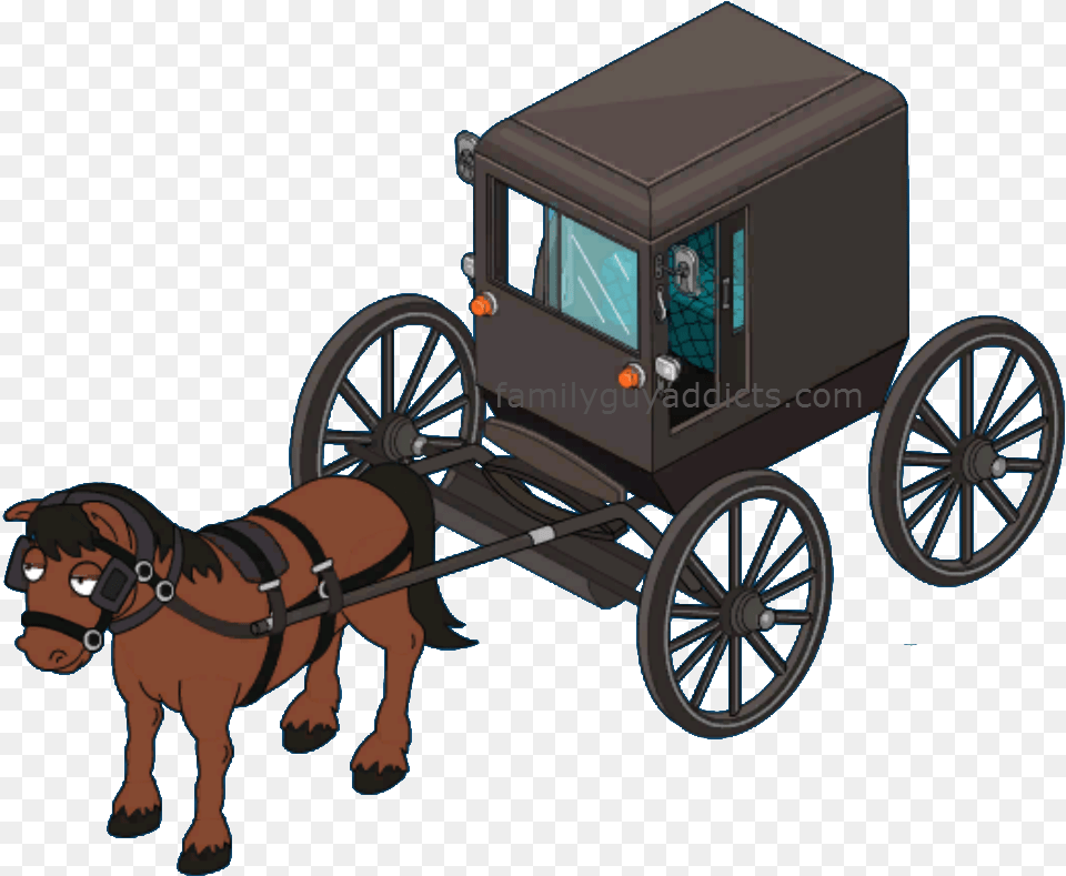 Amish Paradise Horse Amp Buggy Wagon, Wheel, Machine, Vehicle, Carriage Free Png Download