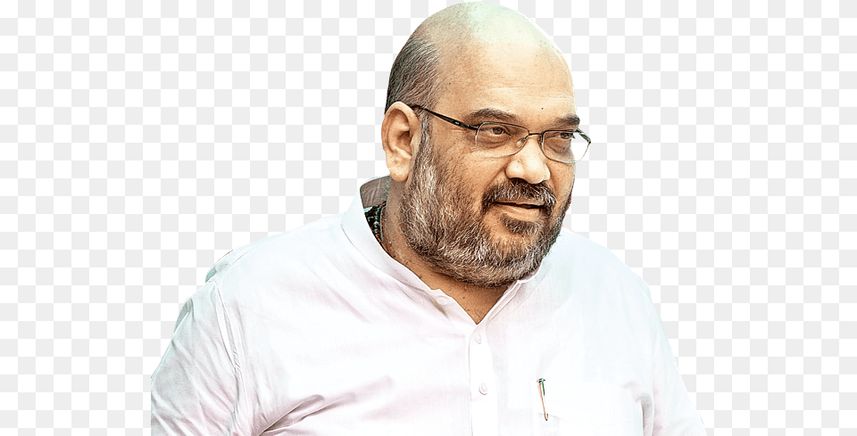 Amit Shah, Adult, Beard, Face, Head Free Transparent Png