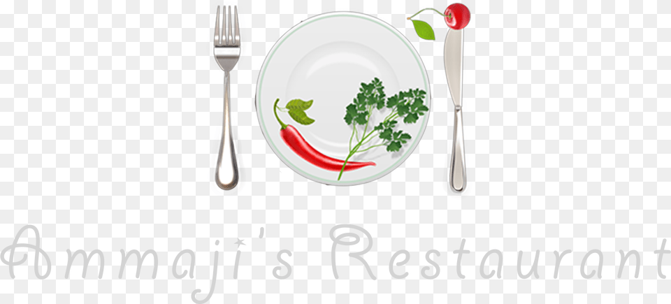 Ammaji Restaurant Circle, Cutlery, Fork, Plate, Herbs Free Transparent Png