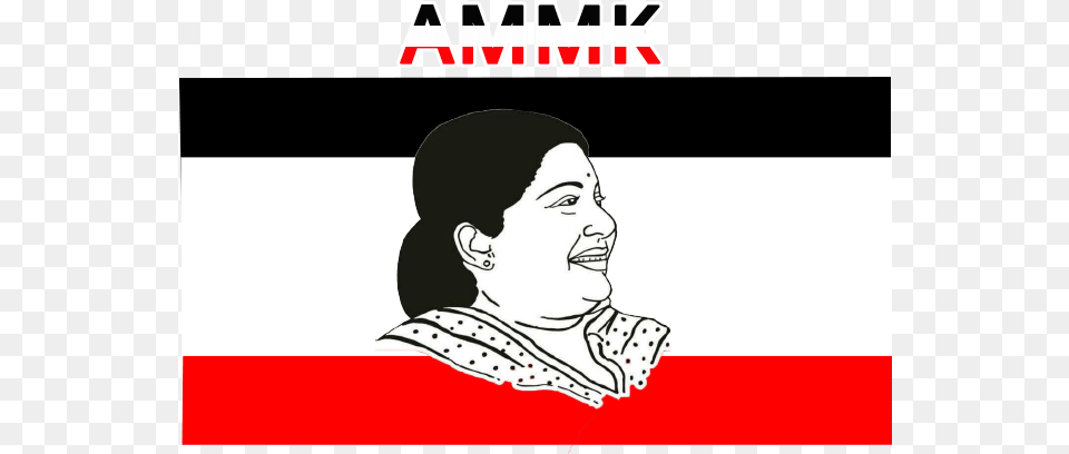 Ammk Amma Makkal Munnetra Kazhagam Flag, Adult, Female, Head, Logo Free Png Download