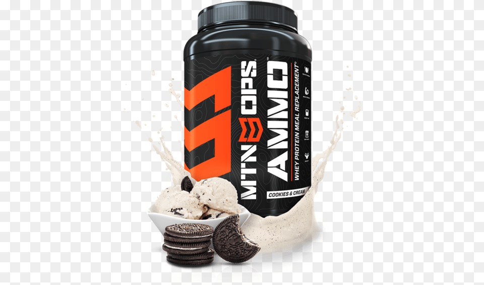 Ammo Mtn Ops Supplement Huntfit Built4thehunt Sandwich Cookies, Bottle, Cream, Dessert, Food Free Png