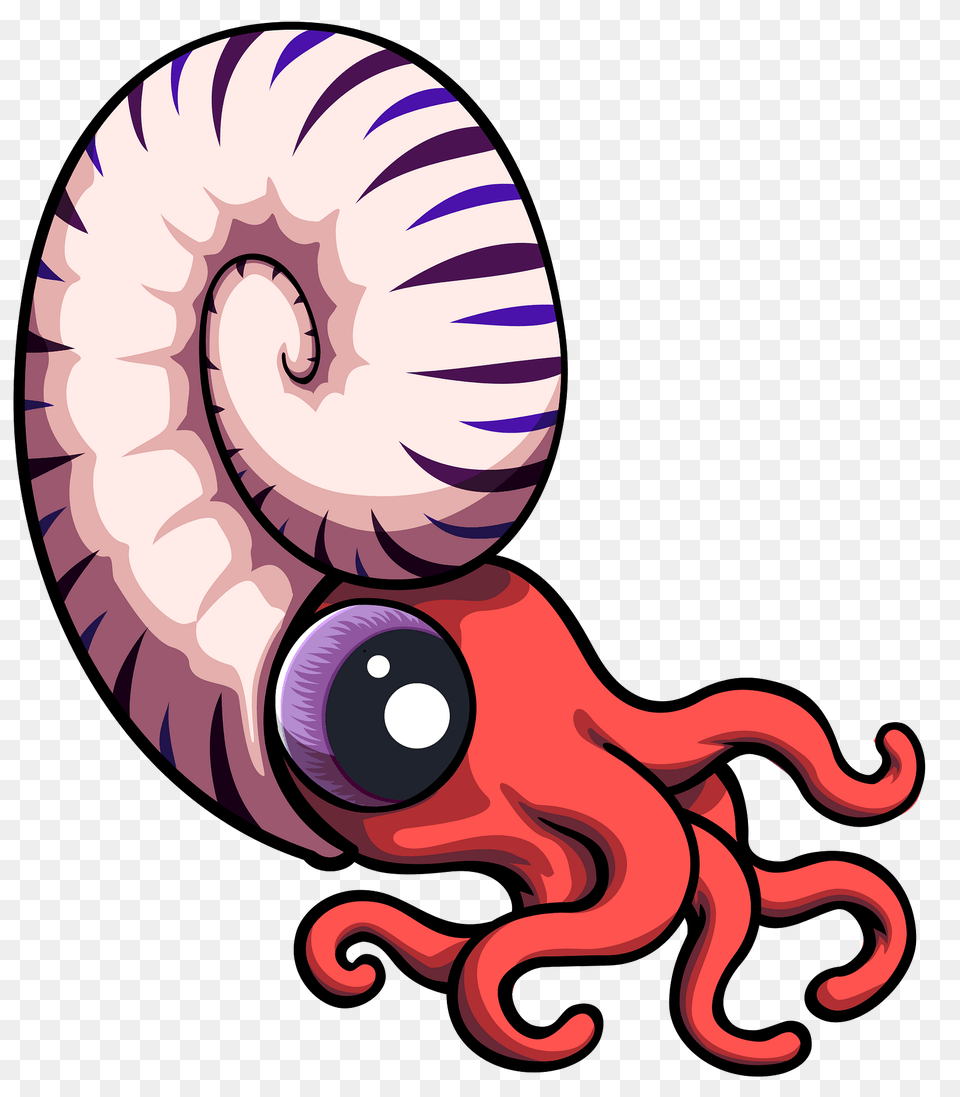 Ammonite Mollusk Clipart, Animal, Sea Life, Face, Head Free Png Download