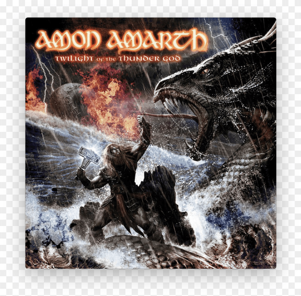 Amon Amarth Guardians Of Asgaard Albums Amon Amarth Twilight Of The Thunder God Lyrics, Dragon, Adult, Female, Person Png Image