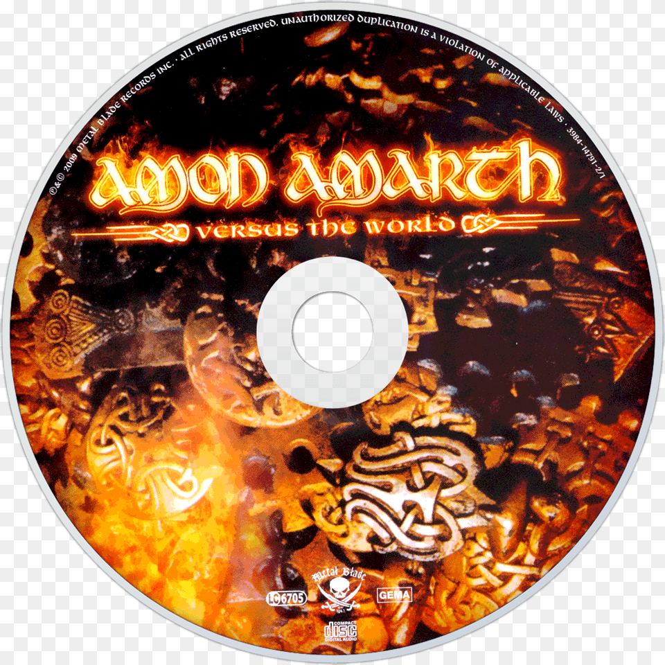 Amon Amarth Versus The World Cd Disc Image Amon Amarth The Crusher Remastered Cd, Disk, Dvd Free Png