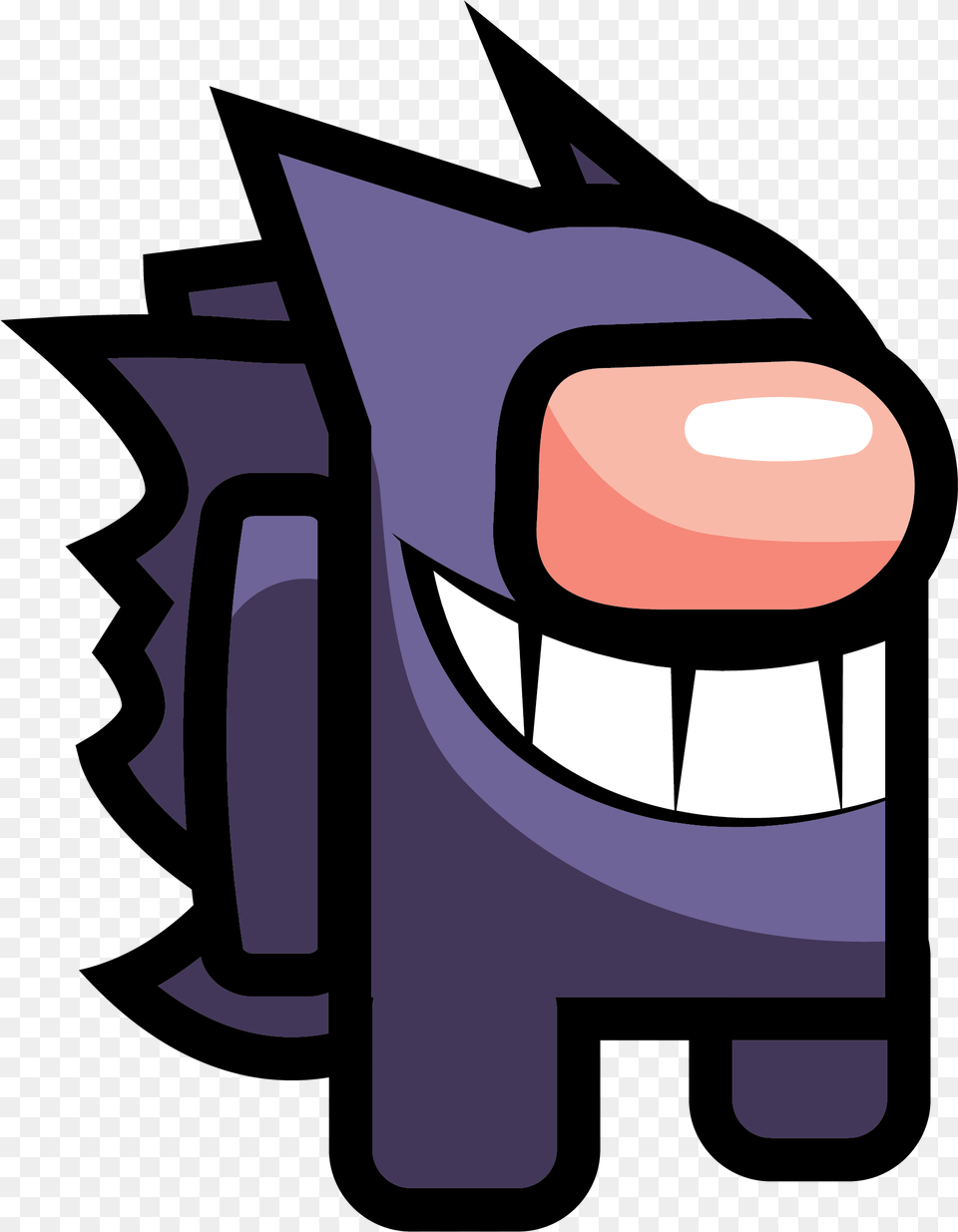 Among Us Gengar Art Among Us Pokemon, Bag, People, Person, Backpack Free Png Download