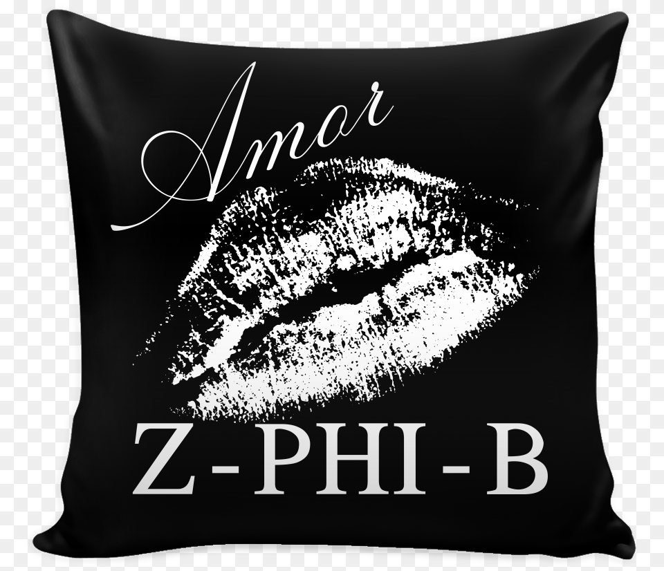 Amor Z Phi White Pillow Cover Stencils Prints On Pillow Cover, Cushion, Home Decor Free Transparent Png